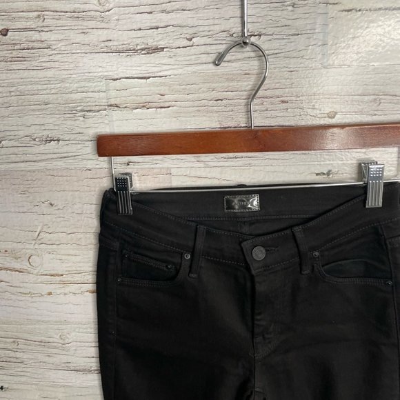 MOTHER The Looker Skinny Denim Jeans A Model Spy Black size 25 - Picture 6 of 9